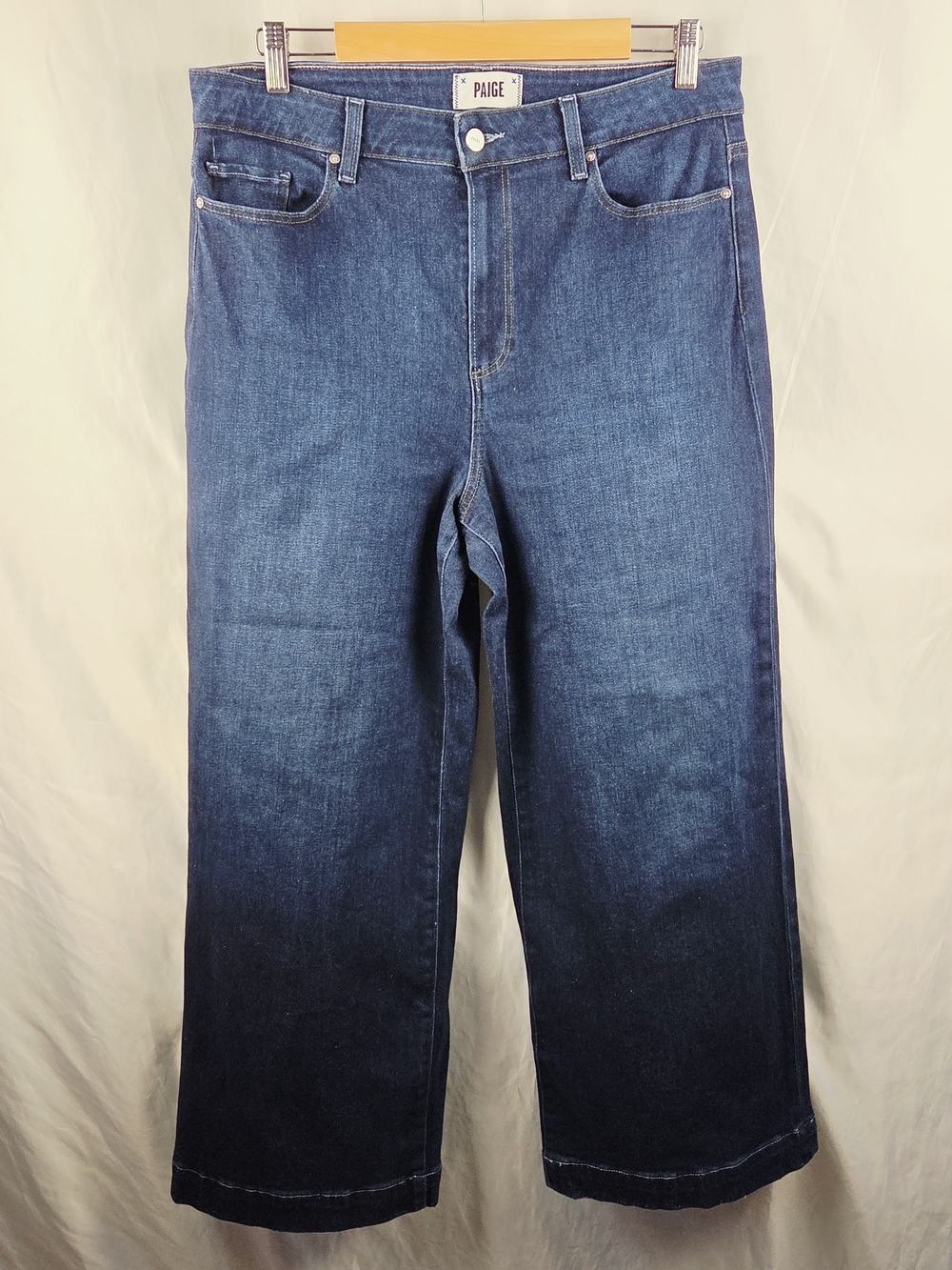 PAIGE Anessa Dark Blue Baggy Jeans Size 32